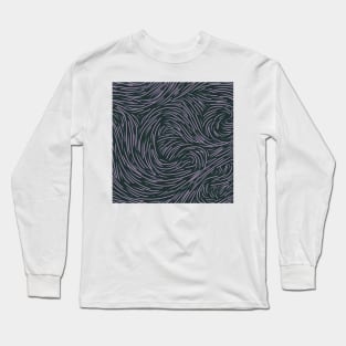 abstract lines coalesce colorful  pattern Long Sleeve T-Shirt